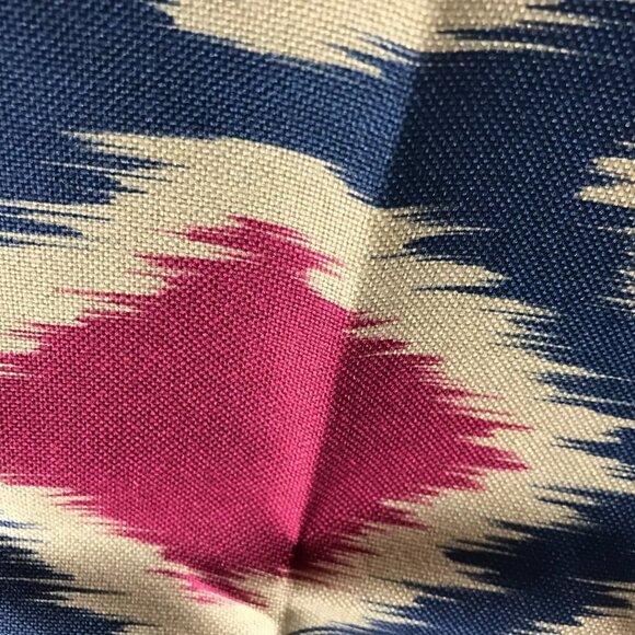 NEW Pillow Cover Burlap look with bright pattern. For 16"x16" pillow Decor NWOT - Picture 2 of 7